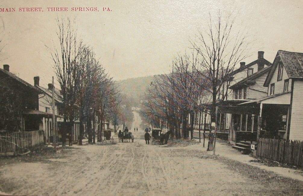 Main Street Three Springs 1911
